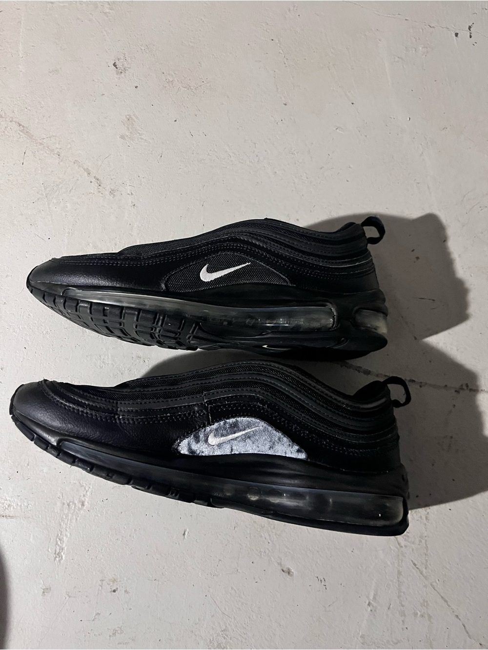 Nike Black Men's Air Max 97 Sneakers - Picture 3 of 5